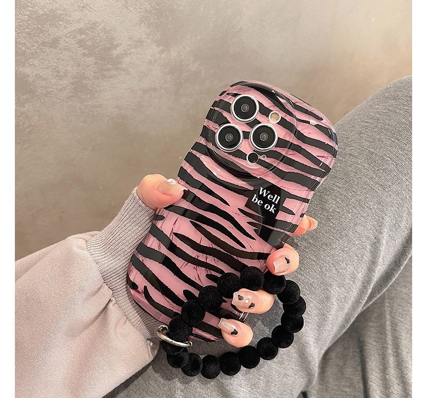 Case Zebra Hand Chain Phone Print