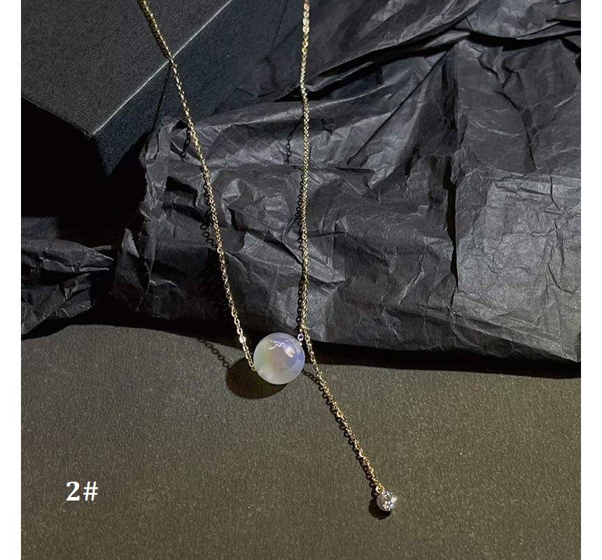 Alloy Faux Necklace Pearl