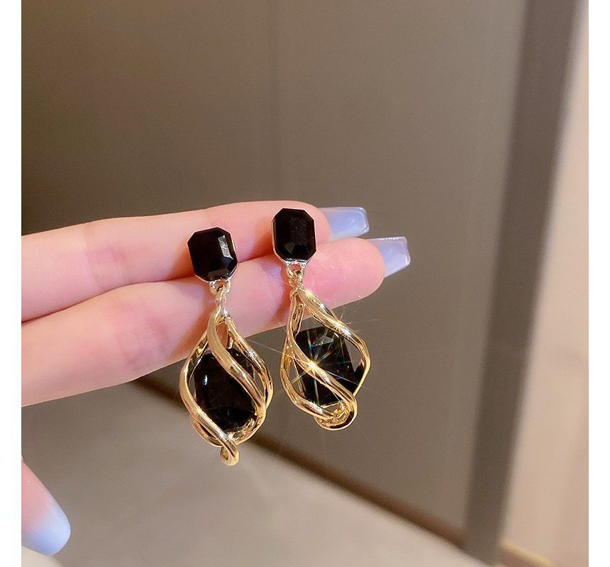 Earring Faux Alloy Crystal Dangle