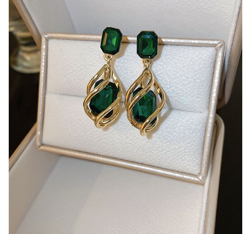 Earring Faux Alloy Crystal Dangle