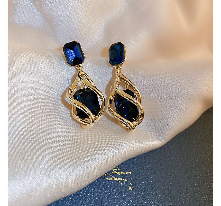 Earring Faux Alloy Crystal Dangle