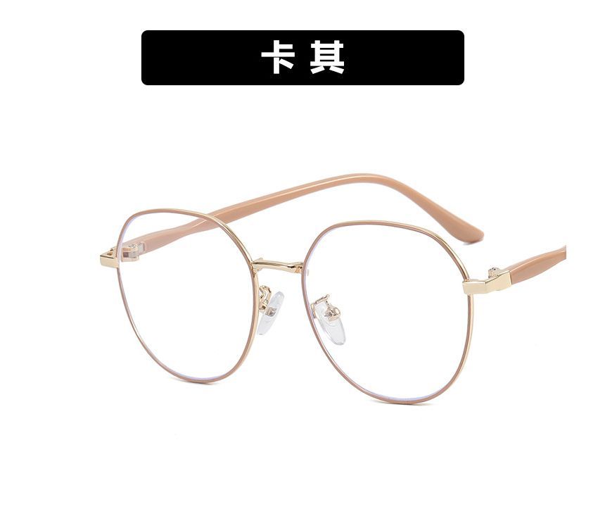 Blue Eyeglasses Frame Round Light Blocking