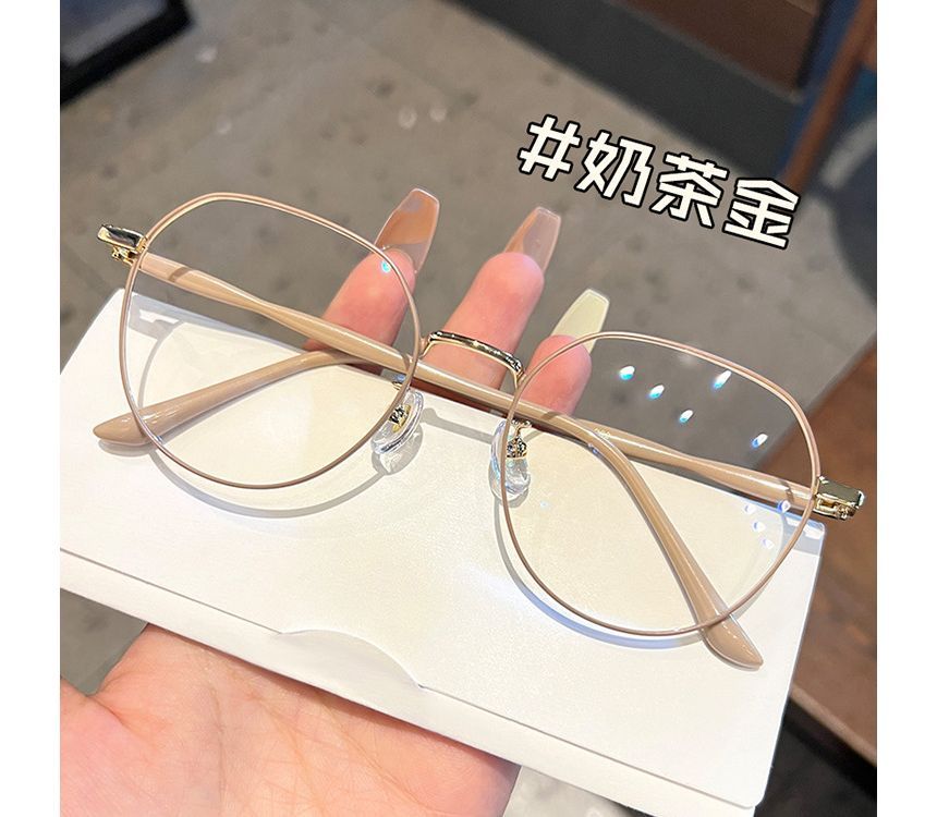 Blue Eyeglasses Frame Round Light Blocking