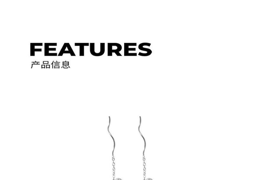 Sterling Dangle Heart Earring Silver