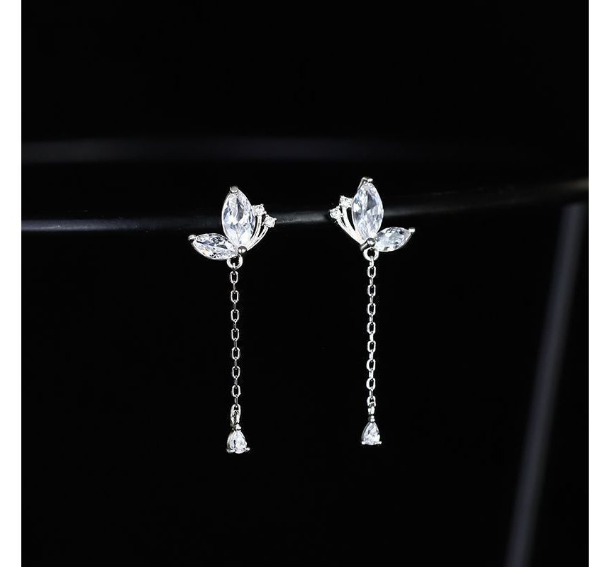 Butterfly Dangle Earring Sterling Silver