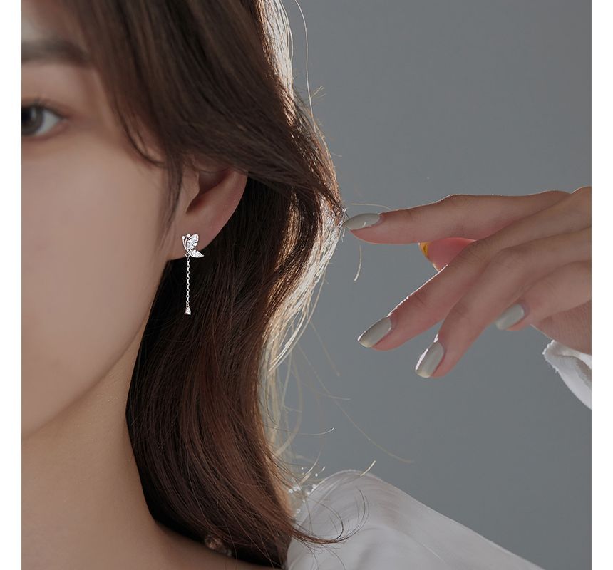 Butterfly Dangle Earring Sterling Silver
