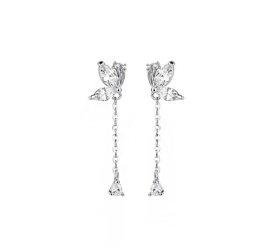 Butterfly Dangle Earring Sterling Silver