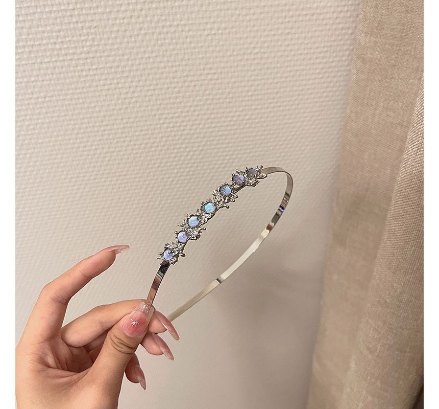 Faux Thin Moonstone Headband