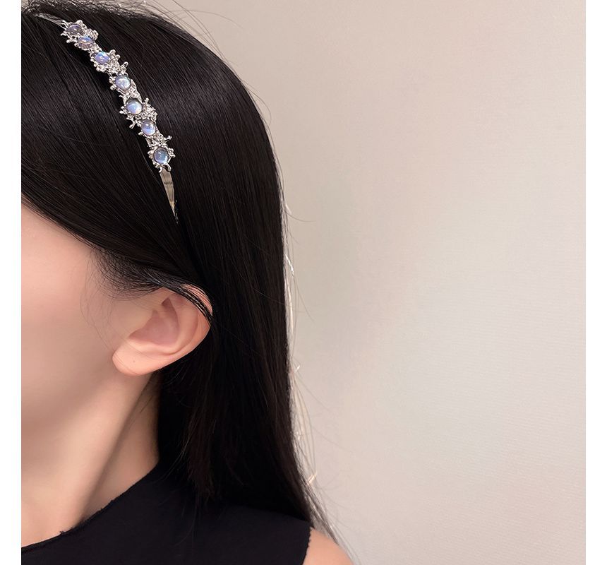 Faux Thin Moonstone Headband