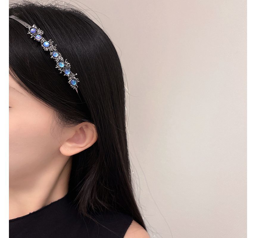 Faux Thin Moonstone Headband