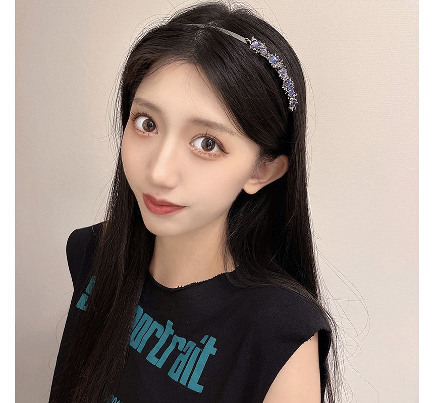 Faux Thin Moonstone Headband