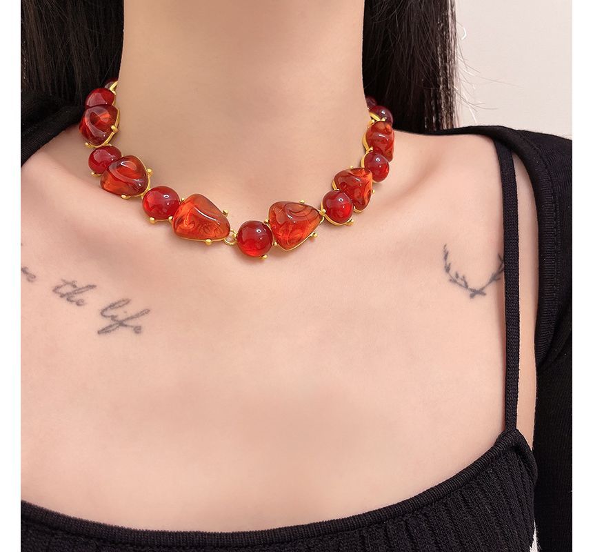 Choker Faux Alloy Crystal