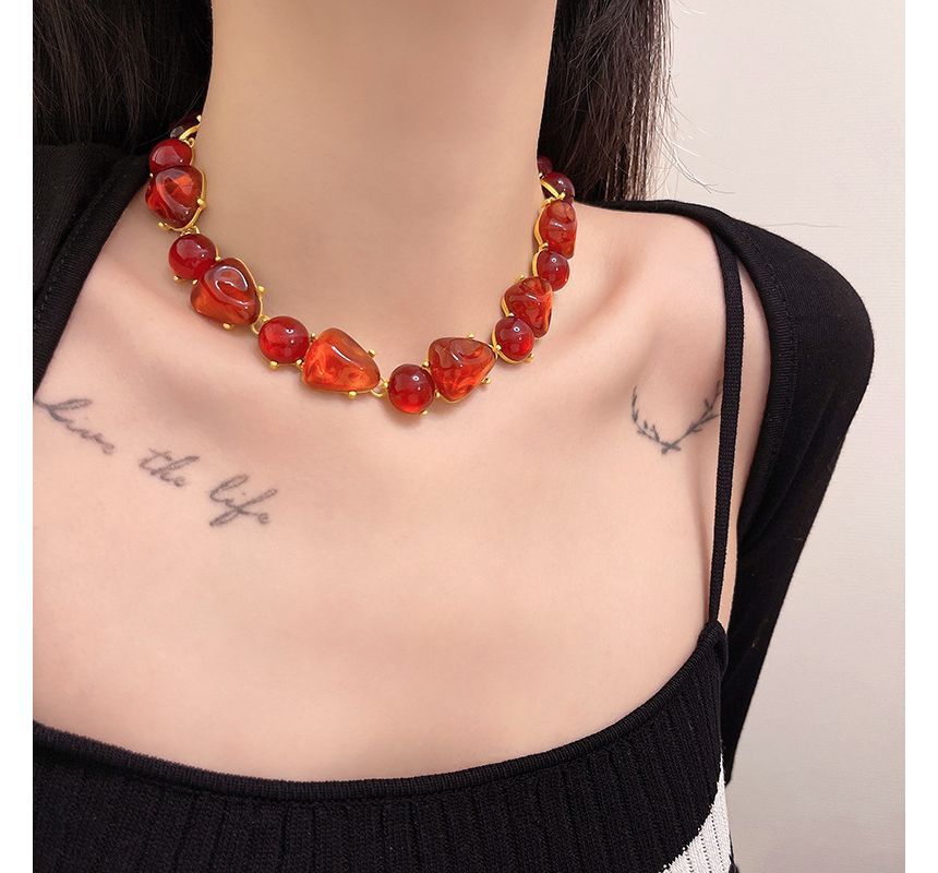 Choker Faux Alloy Crystal