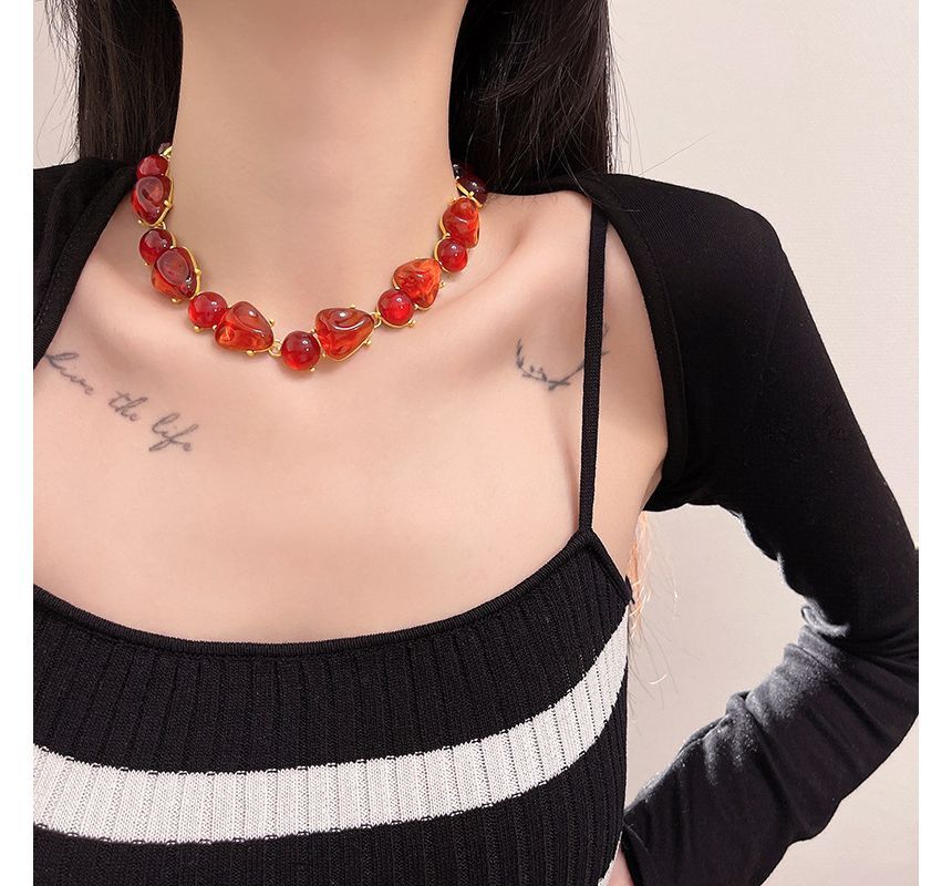 Choker Faux Alloy Crystal