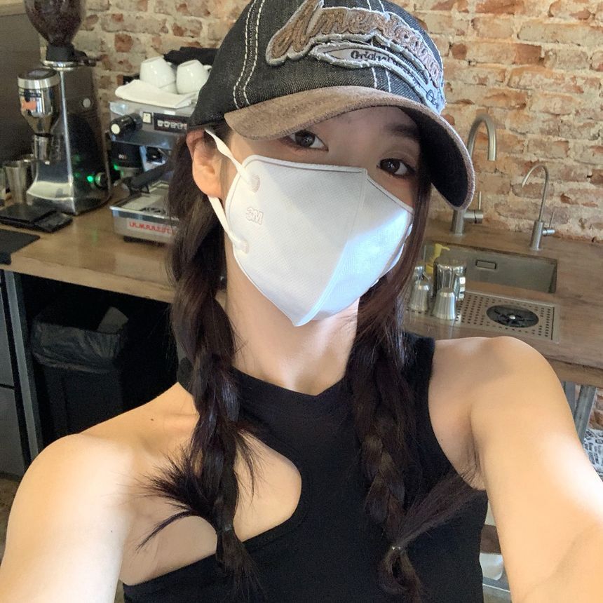 Cap Baseball Denim Letter Embroidered Two-Tone