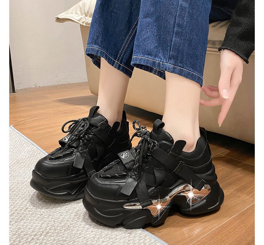 Up Platform Lace Sneakers