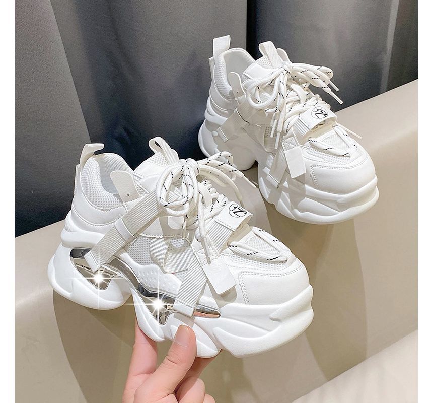 Up Platform Lace Sneakers