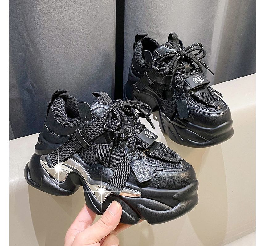 Up Platform Lace Sneakers