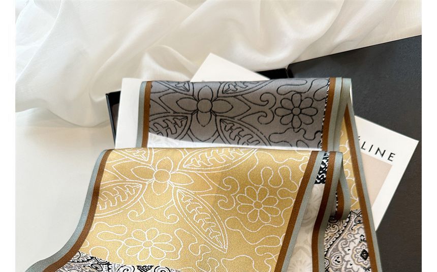 Print Scarf Silk