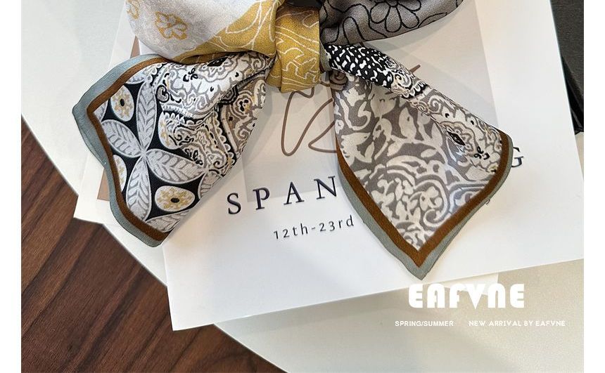 Print Scarf Silk