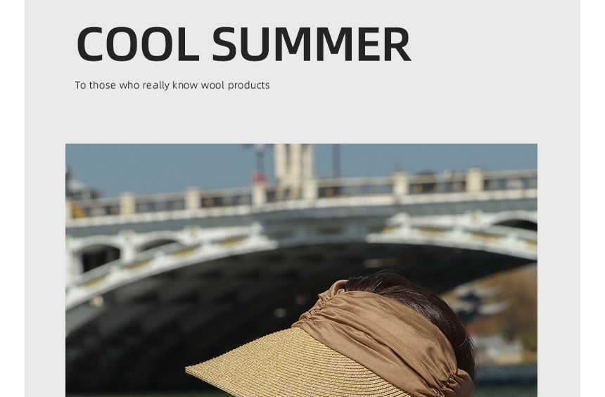 Straw Tone Two Visor Sun