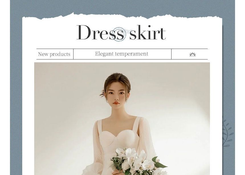 Plain Sheath Gown Wedding Neckline Sweetheart Long-Sleeve