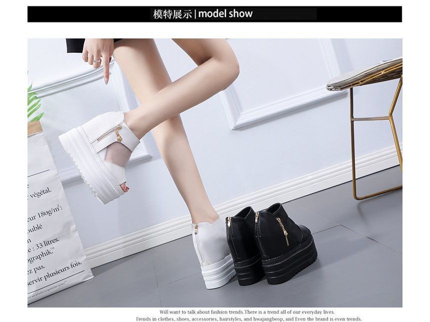 Platform Wedge Sheer Sandals