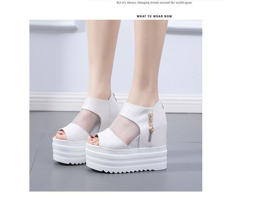 Platform Wedge Sheer Sandals