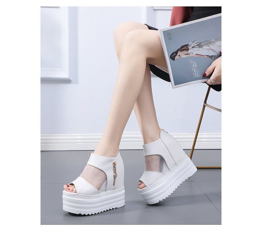 Platform Wedge Sheer Sandals