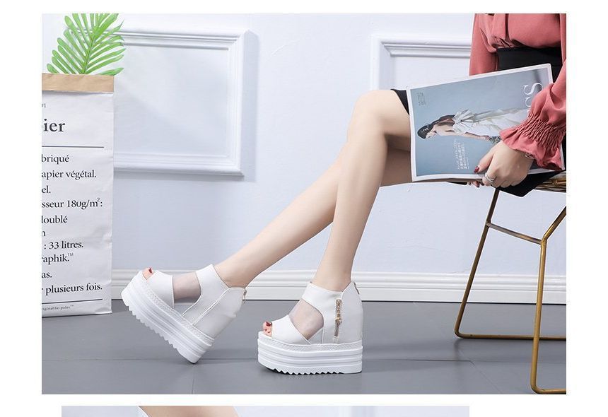 Platform Wedge Sheer Sandals