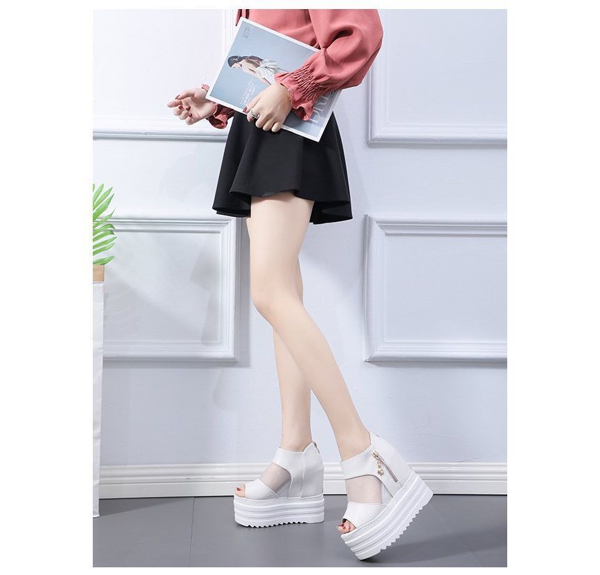 Platform Wedge Sheer Sandals