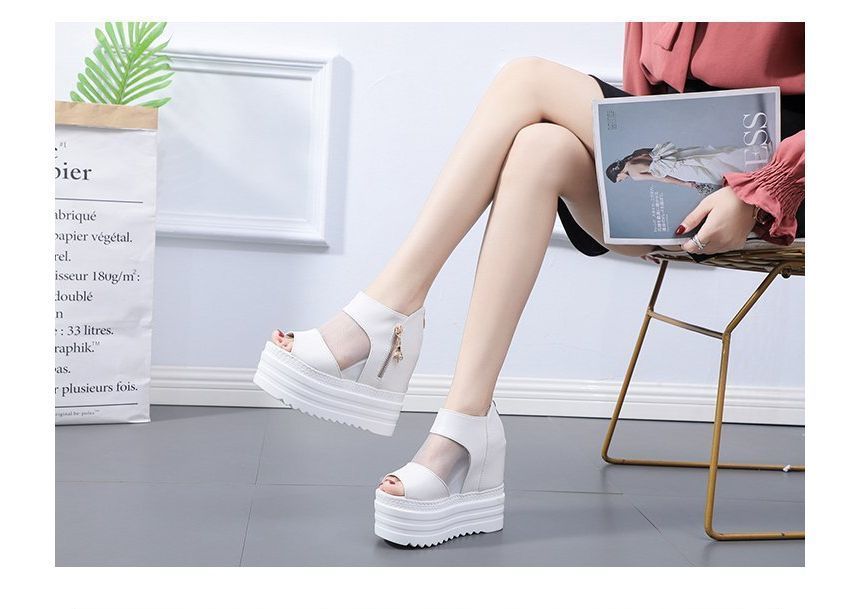 Platform Wedge Sheer Sandals