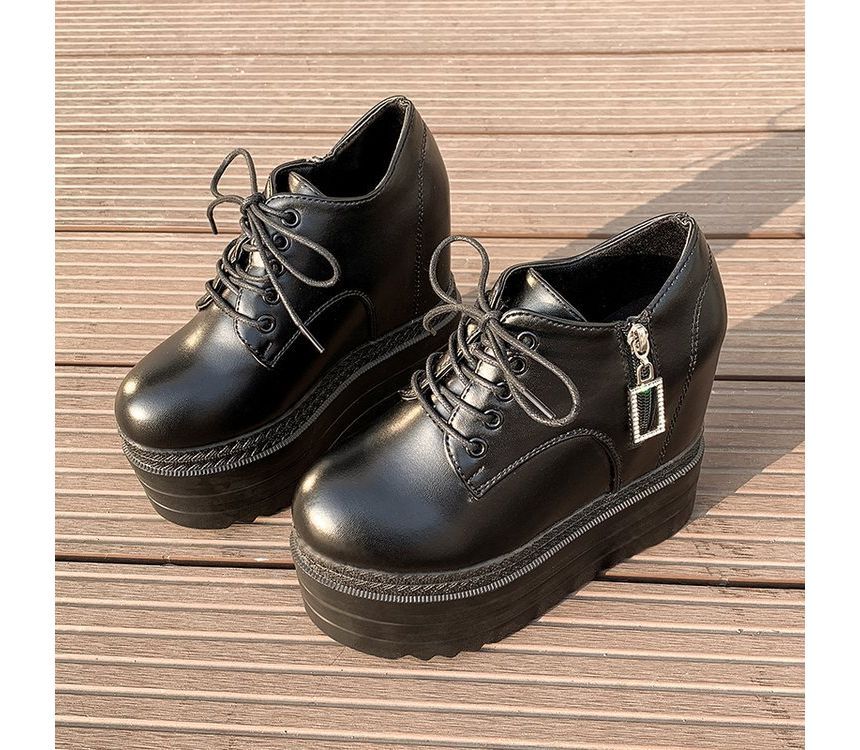 Platform Wedge Ups Lace Hidden