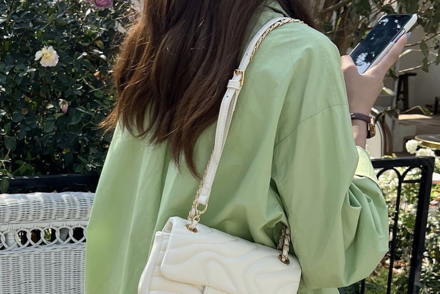 Flap Crossbody Bag Leather Faux