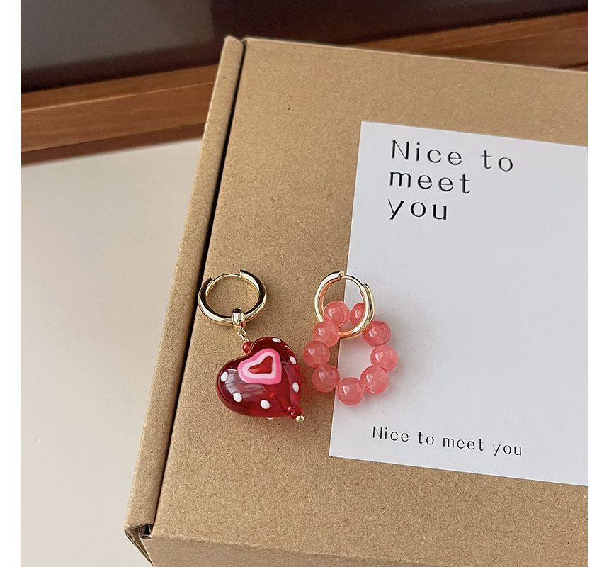 Necklace Print Pendant Glass / Earring