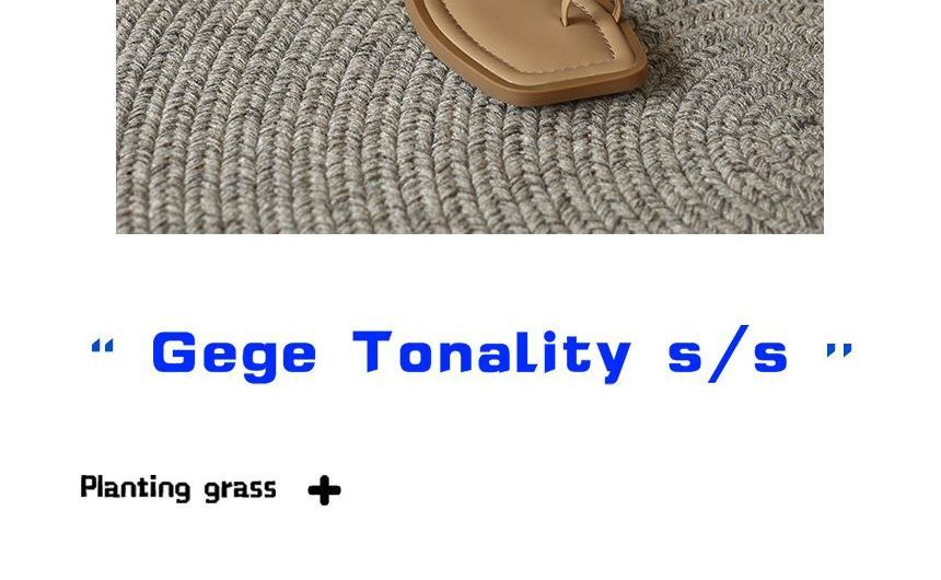 Toe Sandals Slide Loop Flat