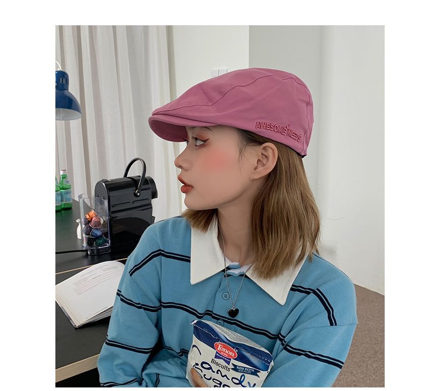 Embroidered Flat Cap Lettering