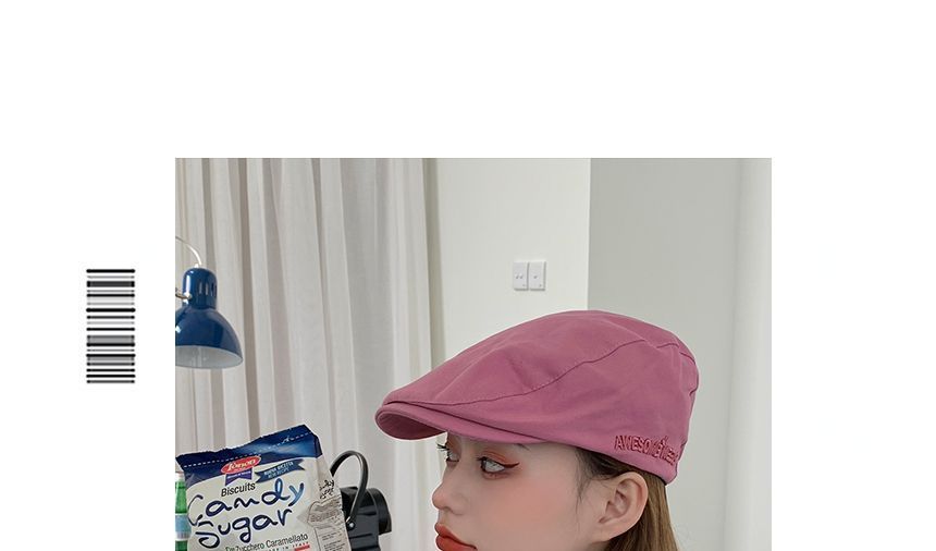 Embroidered Flat Cap Lettering