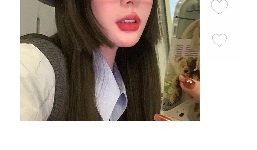 Hat Beret Denim Heart