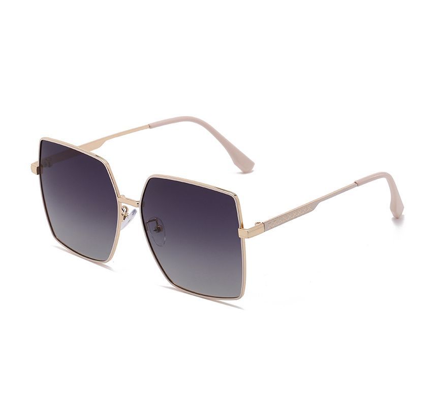 Metal Square Frame Sunglasses