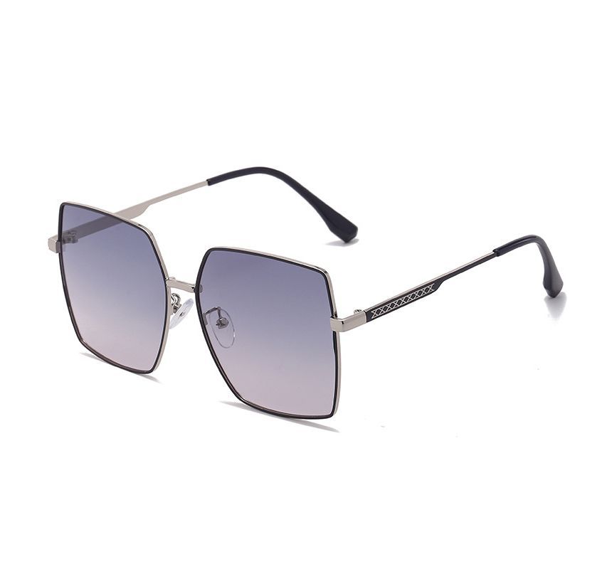 Metal Square Frame Sunglasses