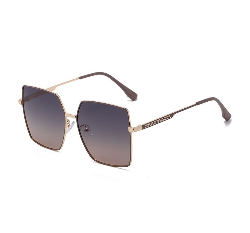 Metal Square Frame Sunglasses