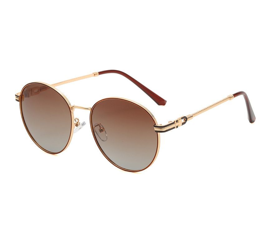 Sunglasses Polarized Metal Round Frame