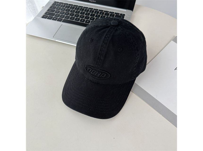 Lettering Applique Baseball Cap