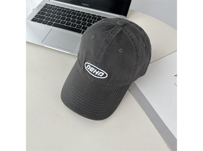 Lettering Applique Baseball Cap