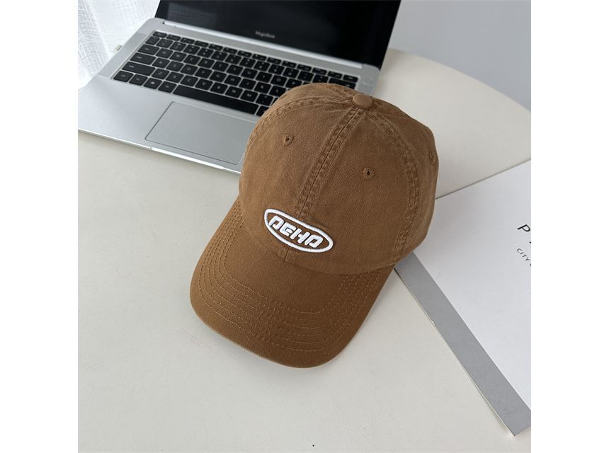 Lettering Applique Baseball Cap