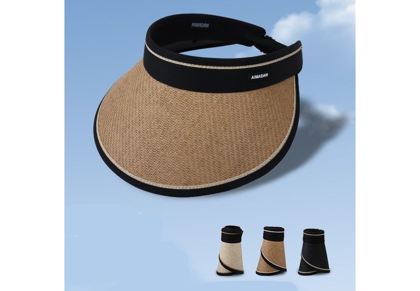 Straw Piped Sun Hat