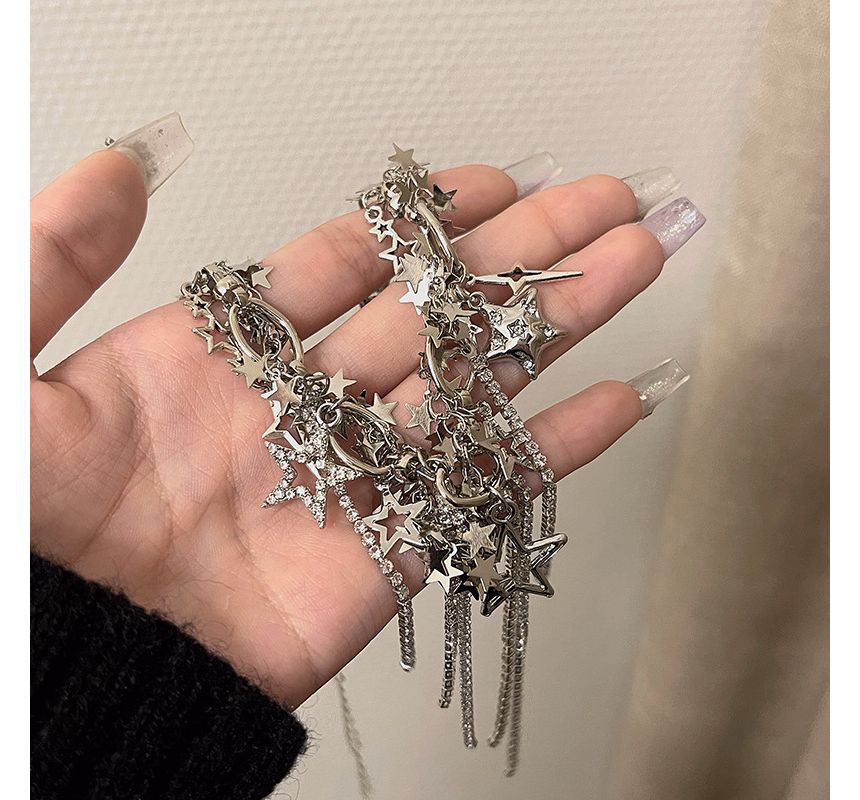 Choker Fringed Star Alloy