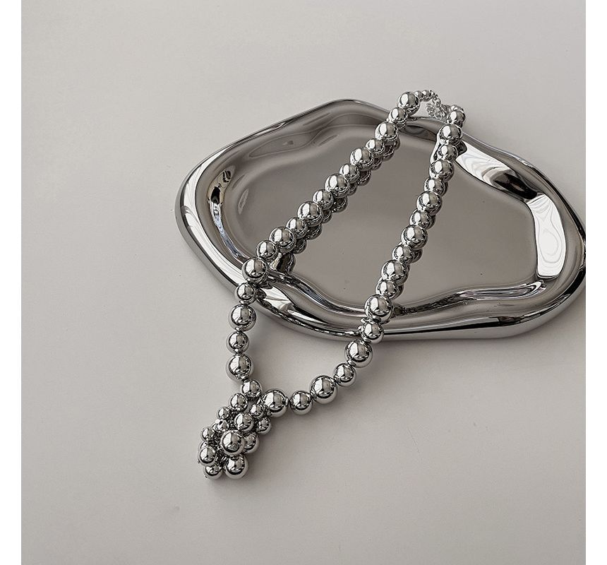 Bead Alloy Pendant Choker