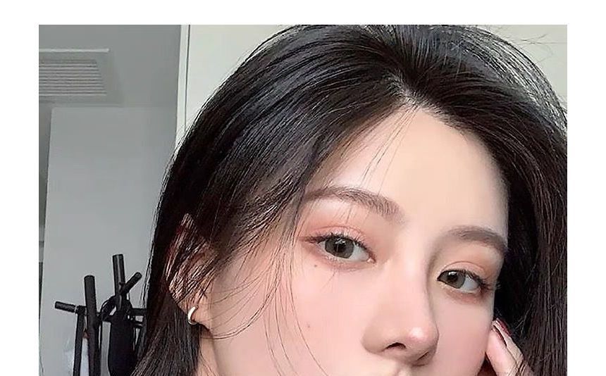 Earring Alloy Hoop Polished